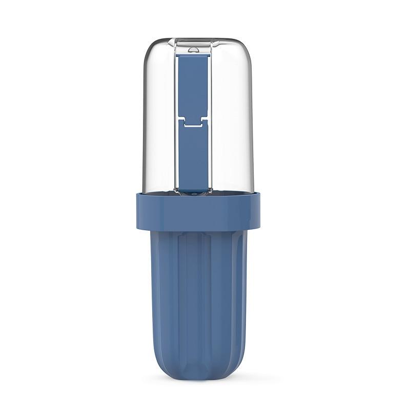 Portable 3 In 1 Toothbrush Storage Case High-Capacity Design Toothbrush Rack Mouthwash Cup Dustproof Holder