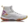 Li Ning CF Tracing The Heart Of Supo Non Slip Lightweight High Top Vintage Basketball Shoes Mens White ABAN035-6