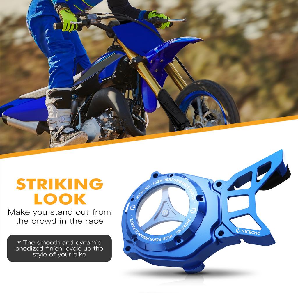 For Yamaha YZ85 2002-2023 YZ80 1993-2001 YZ65 2018-2023 YZ 85 80 65 Motorcycle Sprocket Cover Guard Motor Cover Kit Aluminum CNC