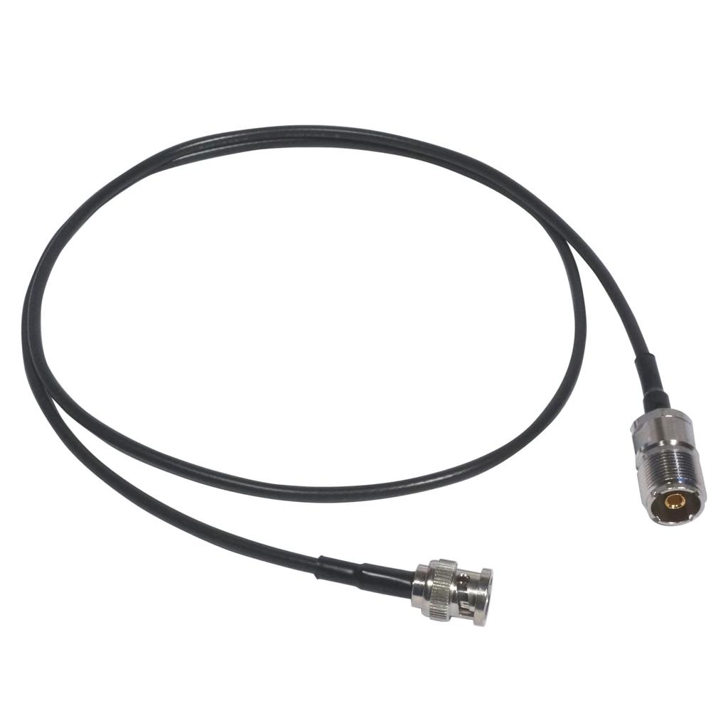 Natec 2.5DS-QFB 1m BNCP To MJ Conversion Cable (B2510MJ) for Amateur Radio, Digital Simple Radio, Etc. BNC Male To M Female Cable Outer Diameter: