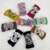 New children's headband headband, printed bow knitted wool headband, baby headgear hair accessories Baby