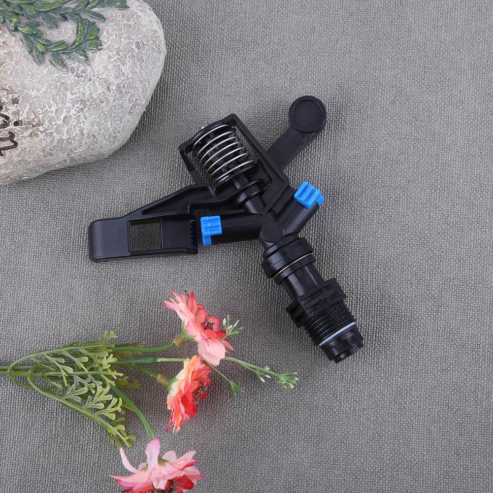 360 Rotary Garden Irrigation Sprinkler Plastic DN15 1/2 Auto Sprinkler Rotatable Convenient Lightweight Agricultural Accessories