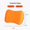 Compact Inflatable Neck & Lumbar Support Pillow for Travel, Office, and Home