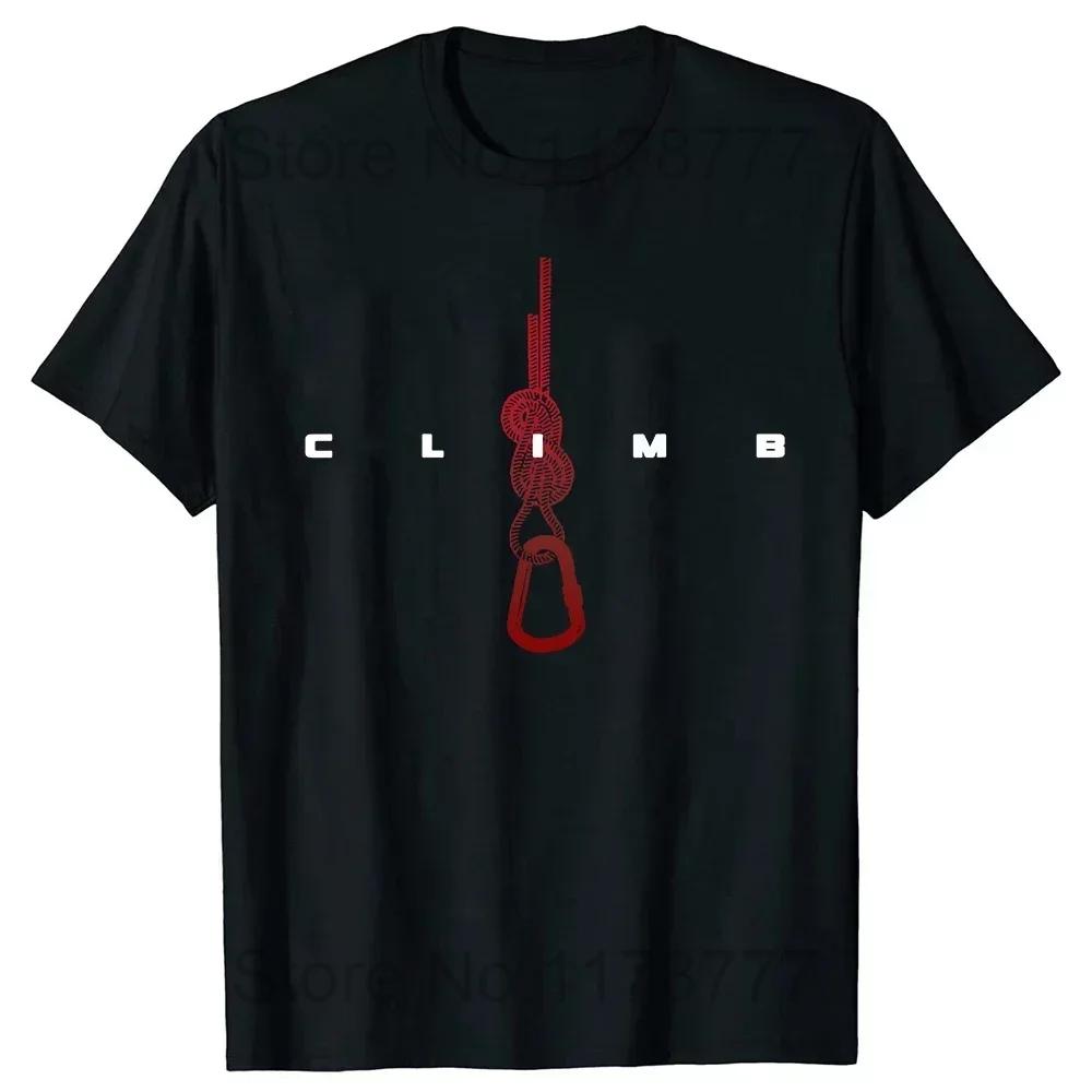 Funny Time To Climb T Shirts Summer Rock Climbing Mountain Outdoor Adventure Sports Cotton Short Sleeve Birthday Gifts Tshirt