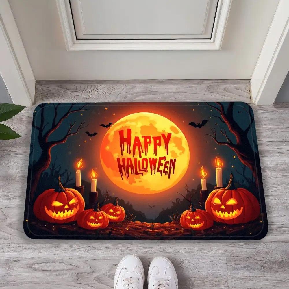 Halloween Carpet, Entrance Door, Foyer, Floor Mat, Bedroom, Bathroom, Festival Set, Scream Mat, Home Decoration