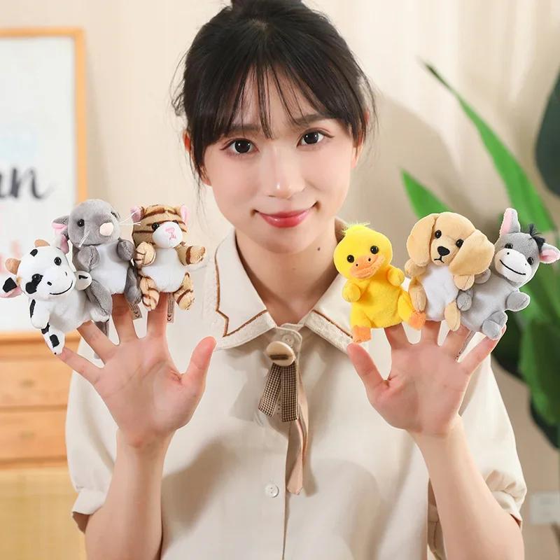 36 Styles Animal Finger Puppet Plush Toy Role Play Tell Story Cloth Doll Baby Educational Toys Children Kids Great Birthday Gift