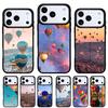 Hot Air Balloon Art Phone Case for iPhone 17 16 15 14 13 Pro Max Back Cover for 12 11 Pro Coque
