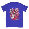 Men's T-Shirts Helluva-Boss Cartoon Leisure 100% Cotton Tee Shirt Short Sleeve T Shirts Crewneck Tops Plus Size