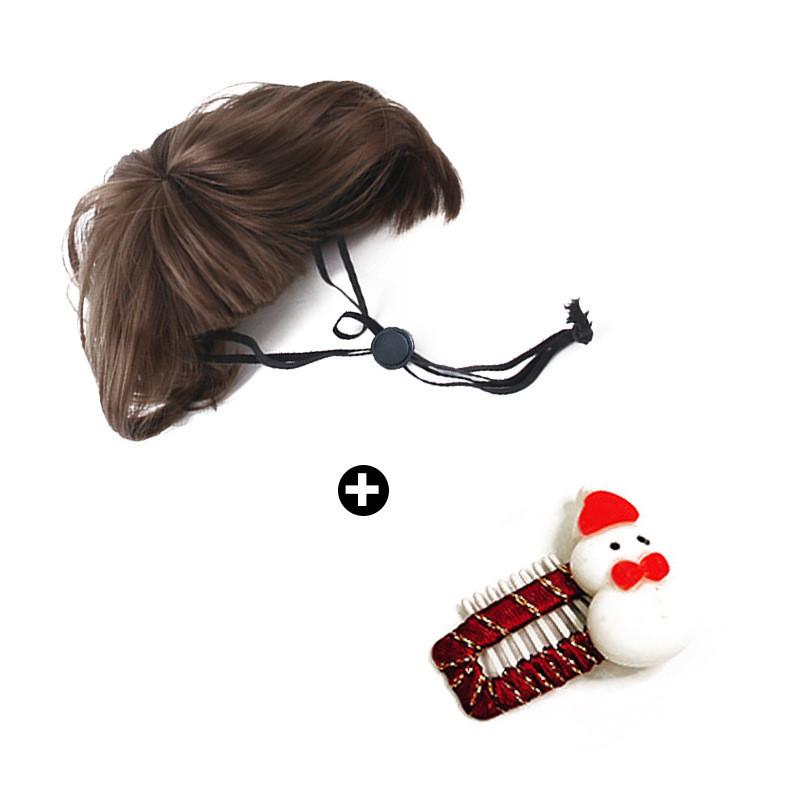 Christmas Charming Pet Costumes Featuring Cute Bobblehead Hair Clips Scarves And