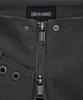 ETRE AU SOMMET Front Zip Belt Detail Mini Skirt (Dark Gray)