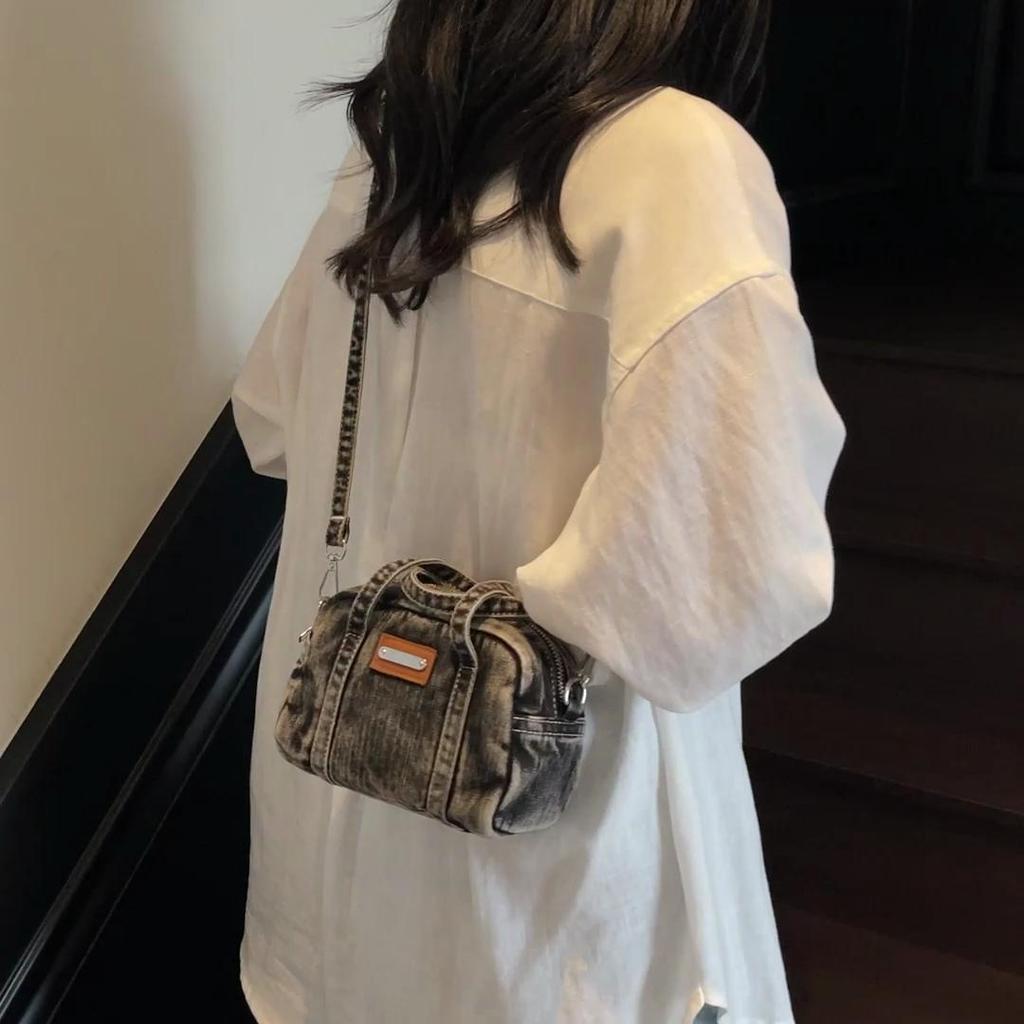 Women's Denim Bag Shoulder Bag Small Square Bag