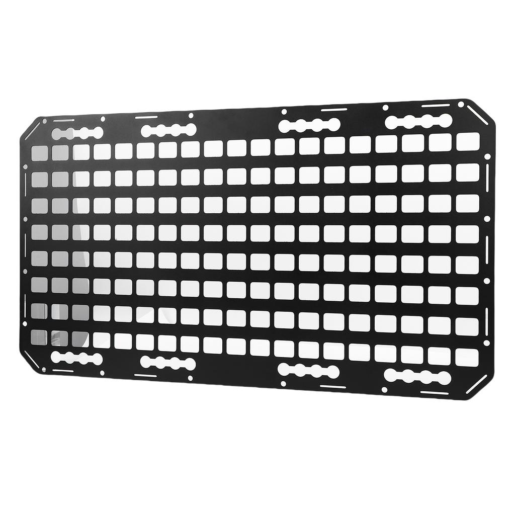 Truck Bed Molle Panel Aluminum 17x30x0.08in Side Truck Bed Molle Panel Rack System for Sedans SUVs Pickups Trucks RVs
