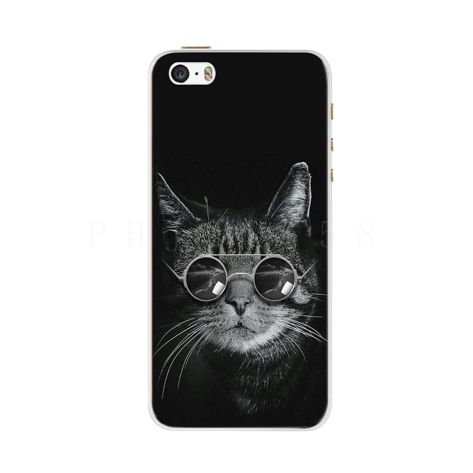 Case For iPhone 5 5S SE Case Silicone Soft TPU Cute Cartoon Pattern Protector Shell For iPhone 6 6S 5 iPhone6S Case Cover Fundas