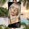 Asciugamano da Spiaggia Billie Eilish Portatile Morbido Asciugatura Rapida per Nuoto Campeggio Vacanze