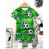 2026 Summer Children's Sports Set Football 3D Print Soccer Jersey Sets for Children Quick-Dry T-Shirt Shorts Children's Clothing