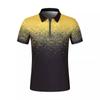Summer Flat Cloth Polo Shirt Zip Men's Printed Crushed Dot Polo Shirt Men's Short Sleeve T-Shirt Top