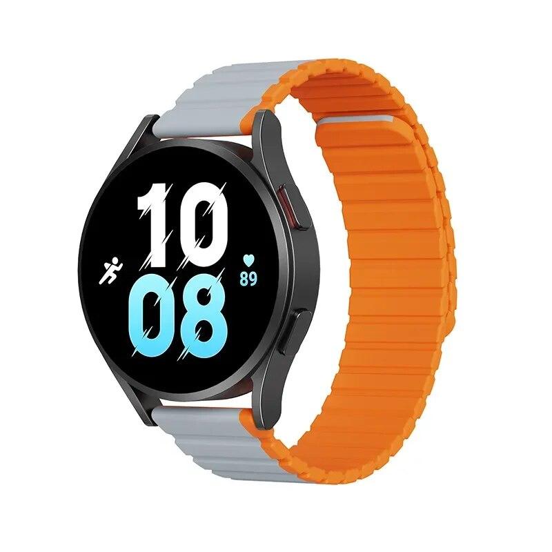 

Ремешок 20 мм 22 мм для Samsung Galaxy Watch4 5 6 40/44 мм Классический 42/43/46/47 мм Магнитный силиконовый браслет Amazfit GTS 2 4 мини-ремешок 20mm