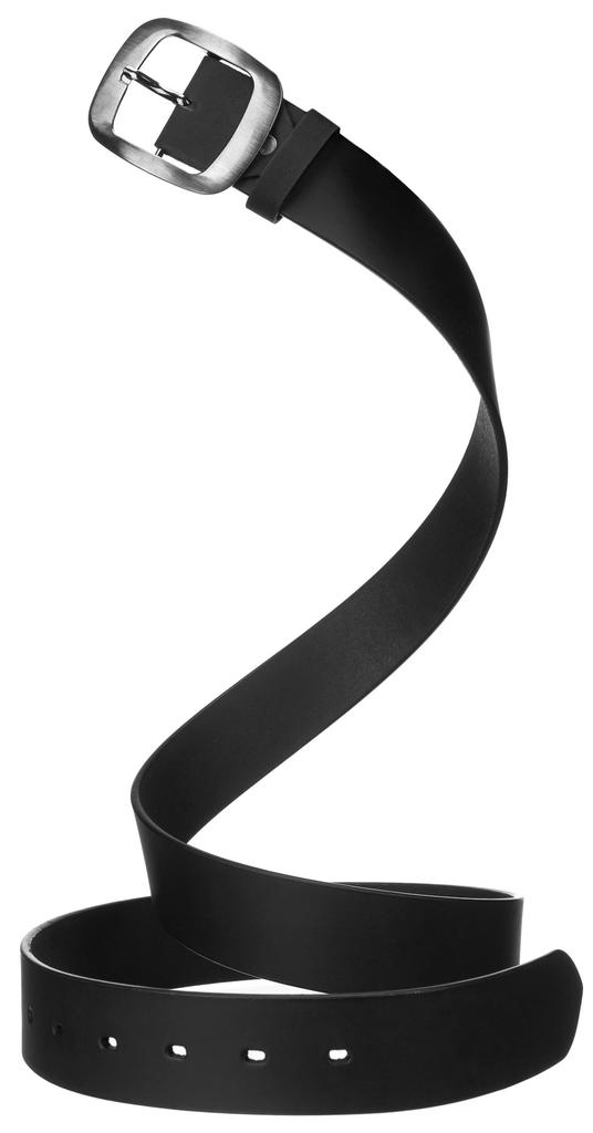 Wide leather belt LADY NO.4 BLACK 100