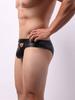 Sexy Men'S Pu Leather Panties Rear Hollow Out Butt Porn Low Waist Briefs Man Lingeries Sissy Wear Erotic Underwear   U Pouch