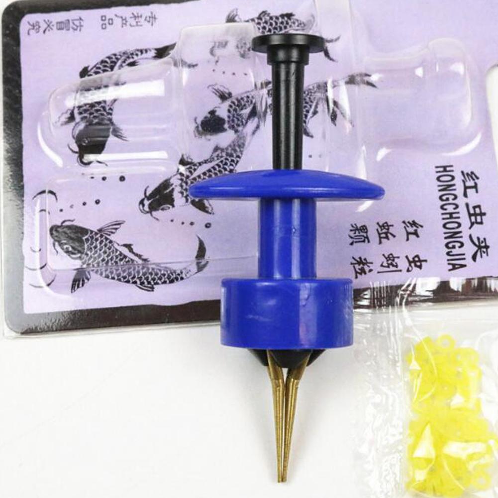 10-1PCS Portable Fishing Bait Earthworm Maggots Clip Lightweight Professional Fishing Lure Bloodworm Clips Fish Tackle