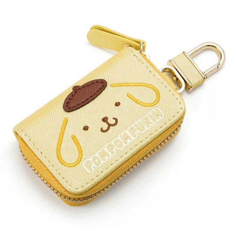 Stylish Women Kuromi Zipper Key Bag In Premium Pu Leather For Car Key Protection