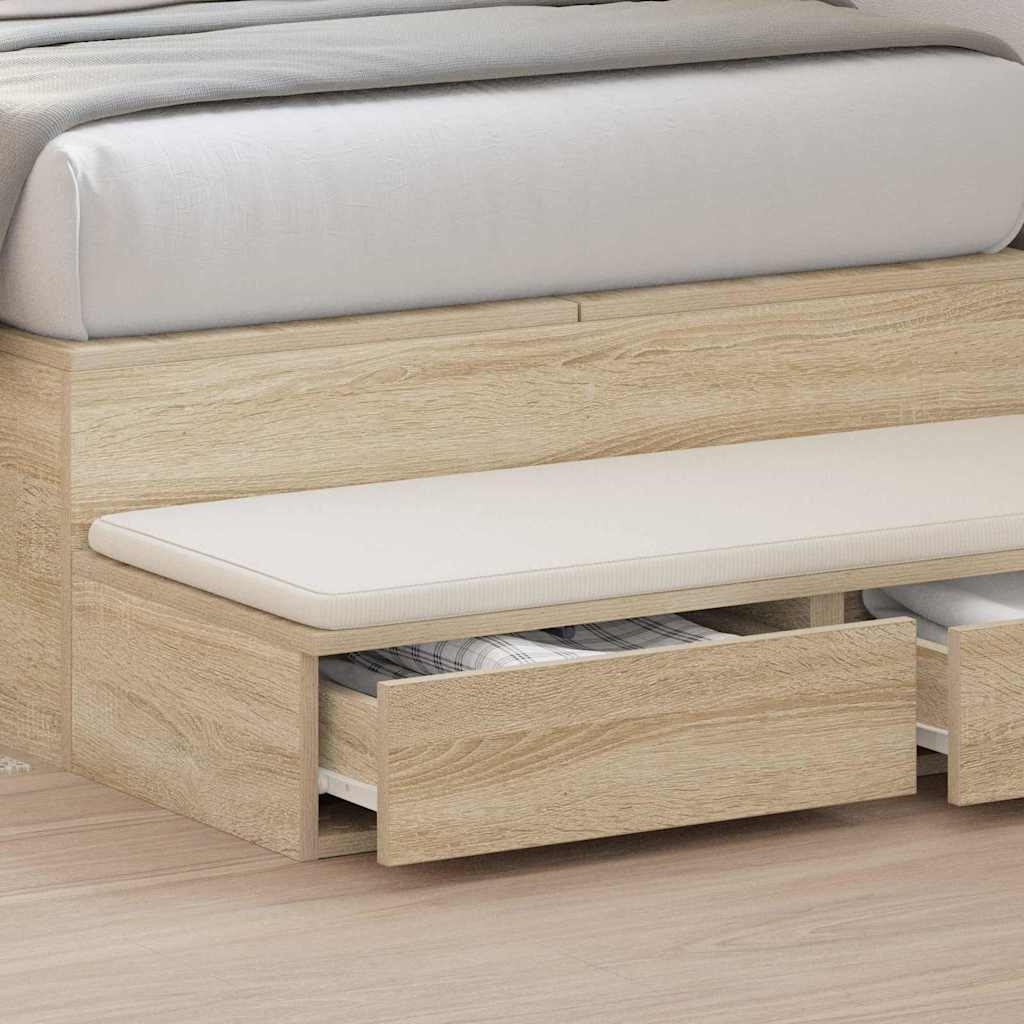 Bed Drawers Sonoma Oak 100 x 36.5 x 16.5 cm Particleboard