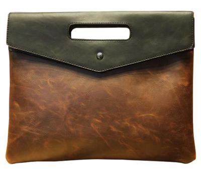 CBAG1 Easy To Carry Clutch Bag with Antique Second Clutch for Formal Clutch Genuine Brown [B-TALK] Handle, Style, PU, Envelope-type, Bag, Men's, Slim,