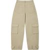 FILA Original Solid Color Outdoor Casual Sports Straight Leg Mid Rise Zipper Cargo Loose Fit Multi Pocket Work Pants Women pants Khaki F51W449801F-LK