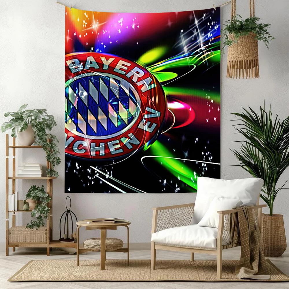 Bayern Munich Wall Decor Tapestry Art For Pet Memorial Birthdaywedding Party Backdrop Family Gift
