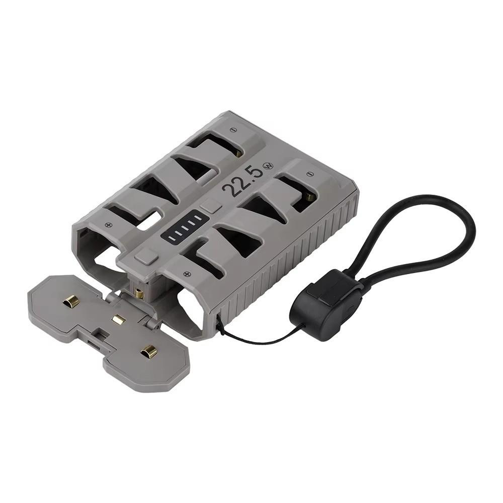 2 Slots 21700 Battery DIY Power Bank Kit 22.5W Fast Charging Emergency Power Box  for Outdoor Gear