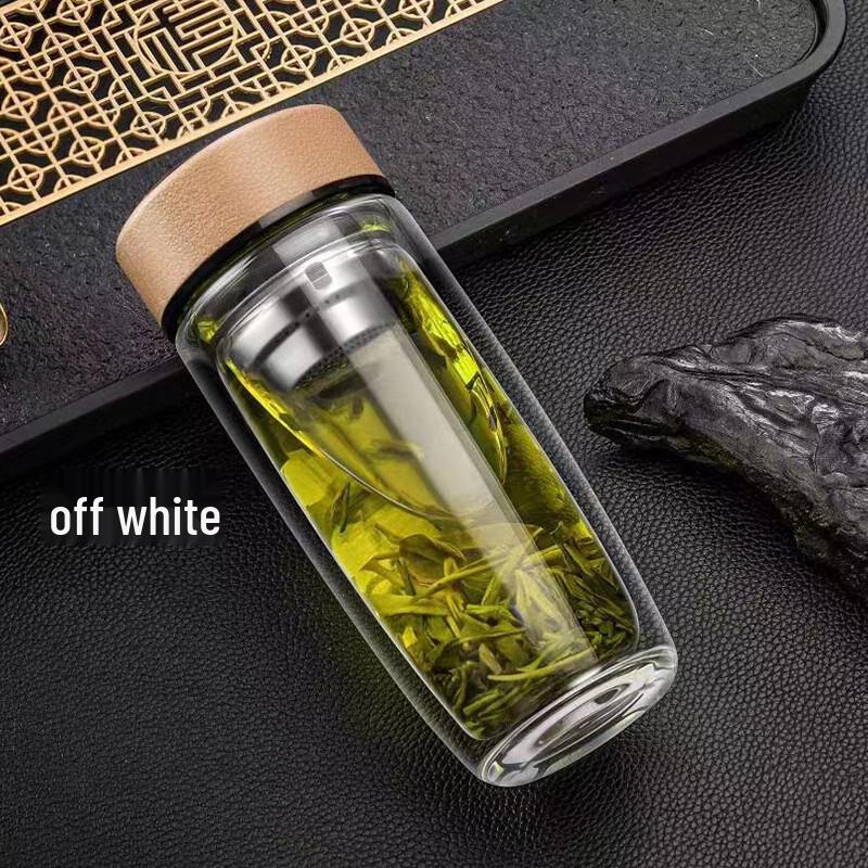 BST Double-Wall Borosilicate Glass Tea Infuser Bottle