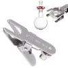 12#, 18#, 28#, 35#, 40# Silver Tone Ball Joint Clip Metal Lab Pinch Clamp Apparatus Securing