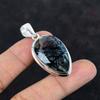 Faceted Black Rutile Pendant Natural Gemstone Pendant Amazing Jewelry 925 Sterling Silver Pendant Handmade Birthstone Pendant Gifts for Wife
