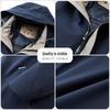 Men's High-End Winter Down Jacket: Middle-Aged & Elderly Business Casual, Thickened Warm Hooded Coat