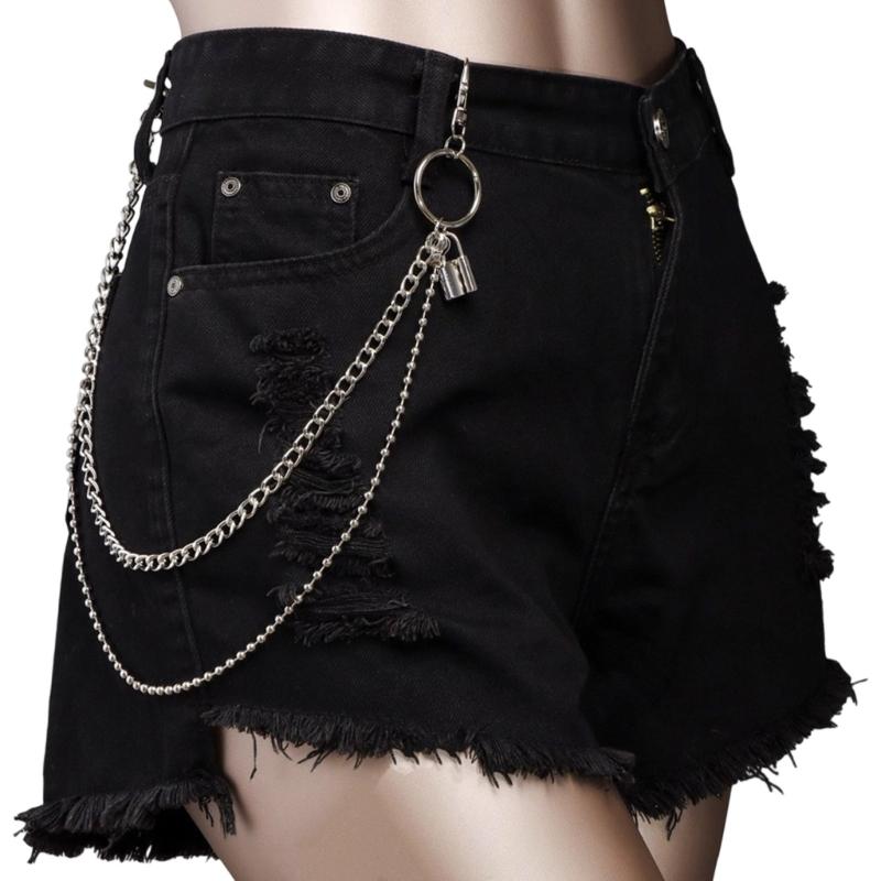 Adjustable Multi Layer Metal Pants Chain Belt Accessory For Women Men Fashionable Stylish Design Lightweight