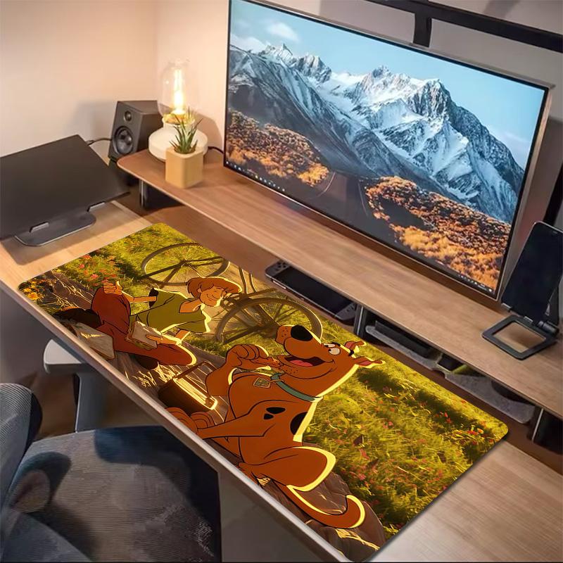 Scooby‑Doo2 Print Cushion Non-slip Laptop Tablet Big Mousepad XXL Mat Mini PC Playmat With Lock edge