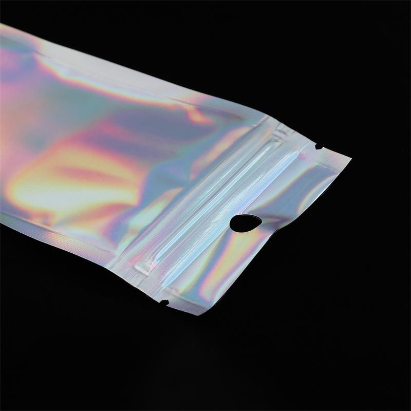 10/20 ks PET fóliových sáčků se zipem se používají pro domácí skladování šperků a řemesel