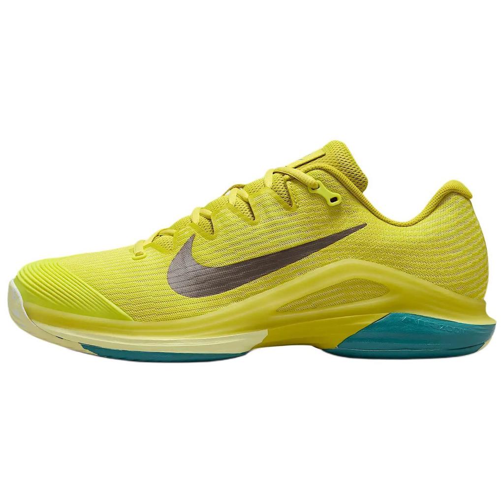 Nike Court Air Zoom Vapor 12 Premium HC High Voltage Men Sneakers Yellow Luminous-Green Mineral-Teal HF7827-300