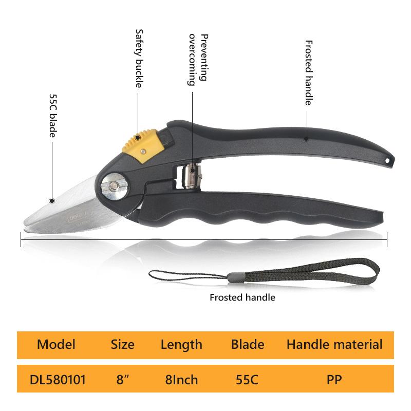 Multifunctional Pruning Shear Garden Tools Heavy Duty Ultra Sharp Hand Pruners, Professional Garden Scissors