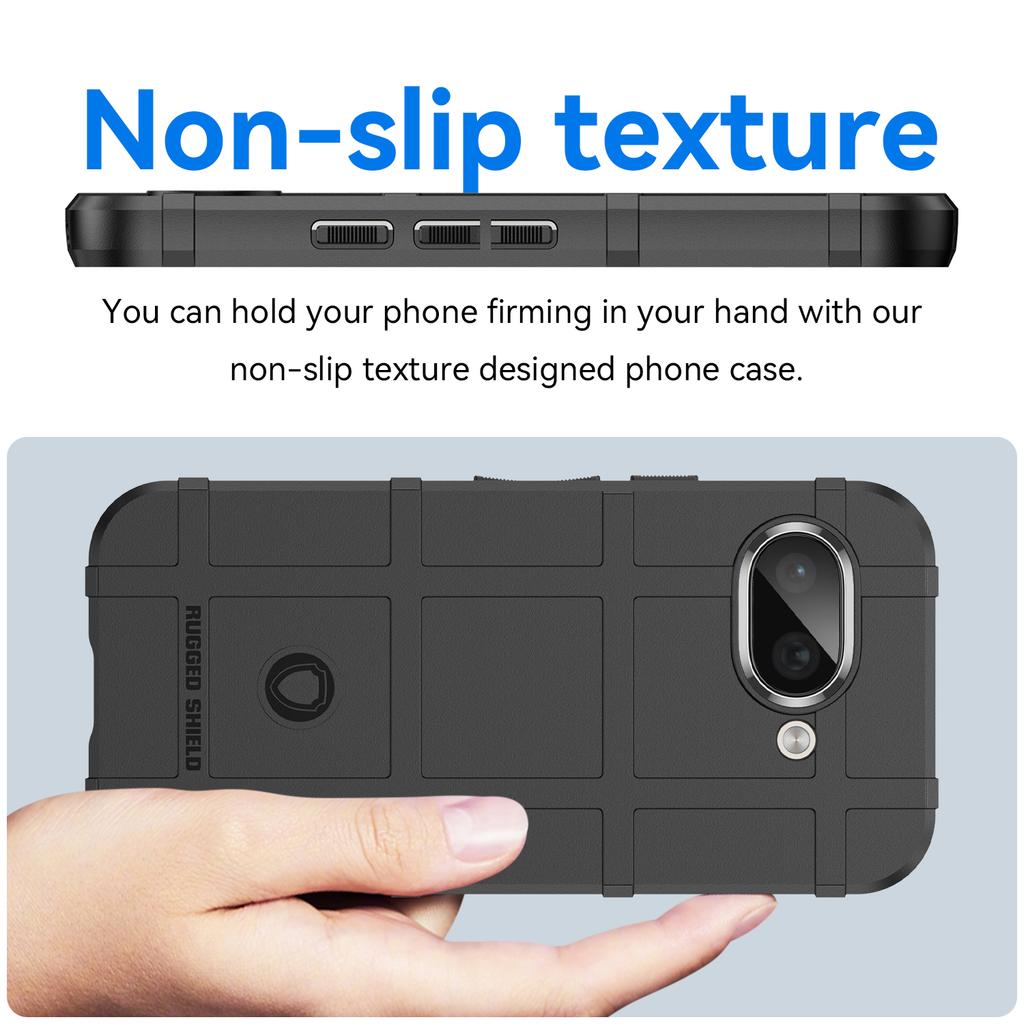 For Pixel 9a Phone Case,Rugged Silicone TPU Bumper Armor Shockproof Thick Shield Solid Case For Google Pixel 9A