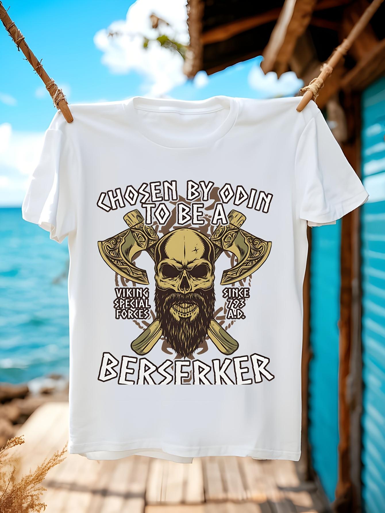 Viking Warrior Graphic Tshirt Graphic Tshirt - Berserker ... S