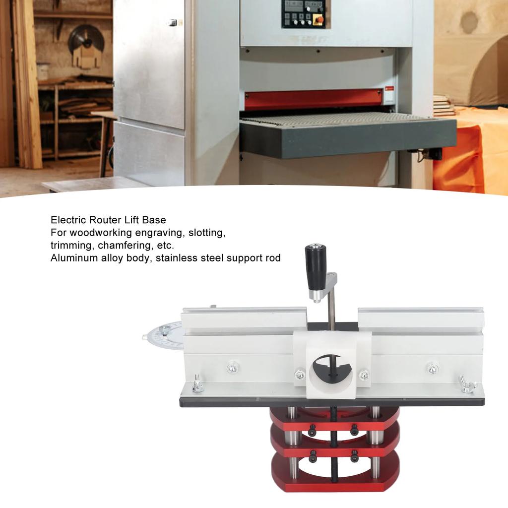 Router with Top Plate Router Lifting Base Woodworking Slotting Trimming Chamfering Table Top Woodworking Router