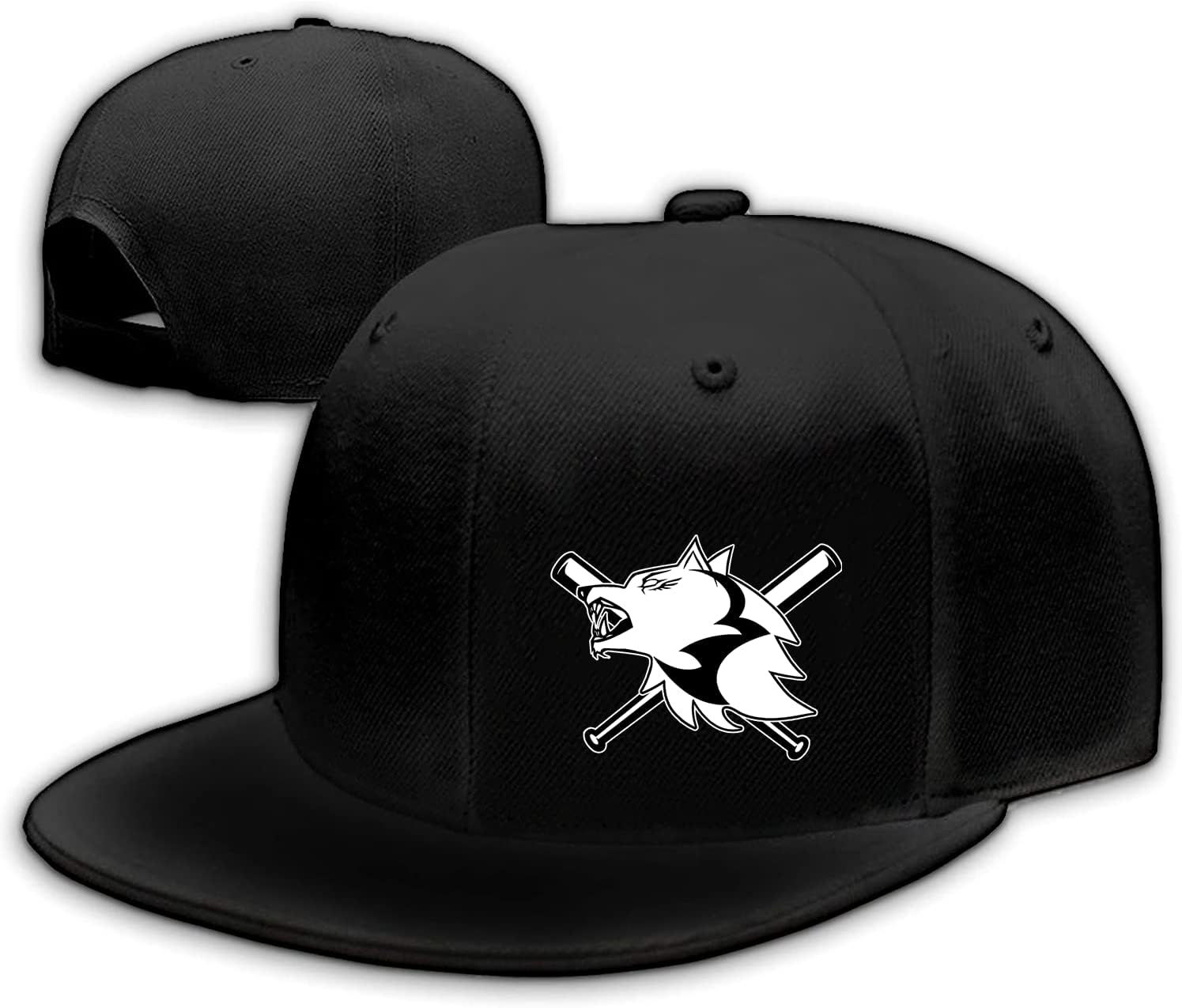

Arrowed Skull Hats Flat Bill Snap Back Hats for Unisex Flat Brim Black Baseball Cap Skull Finger Snapback Hat One Size