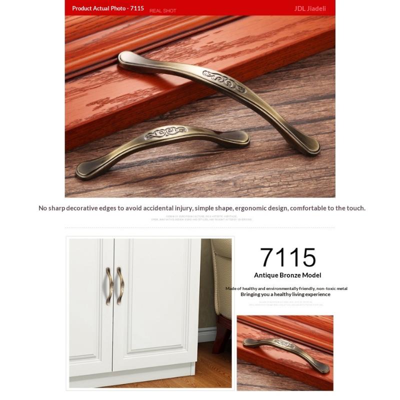 Bronze Series Cabinet Handles Zinc Alloy Antique Cabinet Pulls Drawer Knobs Wardrobe Door Handle Furniture Handle