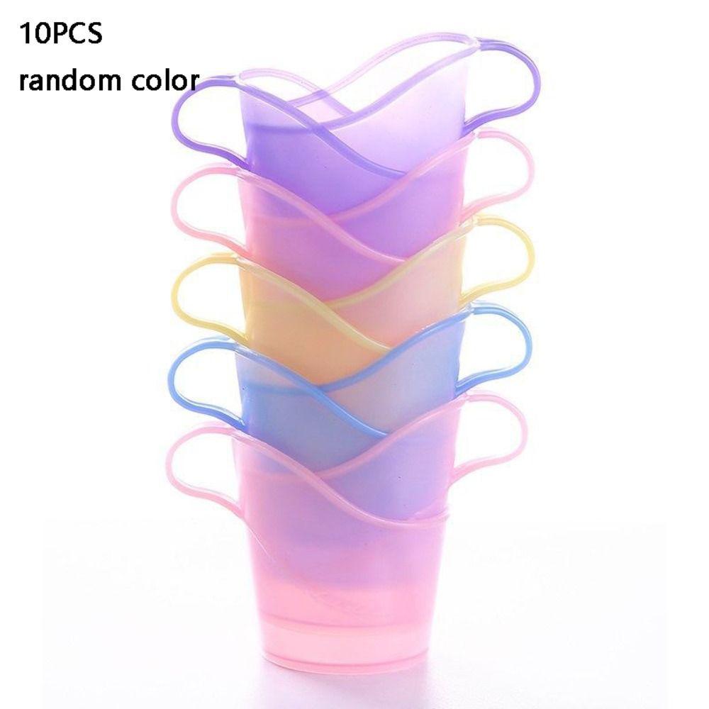 10pcs Anti-Scald Insulated Disposable Paper Cup Holder Heat Resistant Paper Cup Stand  Pantry