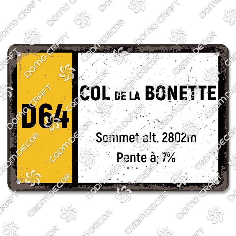 Berg Höhe Poster Metall Blechschilder Col De La Madeleine Hautacam Metallplatte Wanddeko Club Pub Wohnzimmer Zuhause