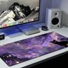 Kawaii Black Cat Silicone Soft Gaming Mouse Pad Large Keyboard Pad Topographic Mouse Pad for Keyboard with Anti-Slip TableMat