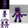 Smiling Critters Terrifying Purple Cat Monster Plush Toy Animal With Big Mouth Customizable Cartoon Style