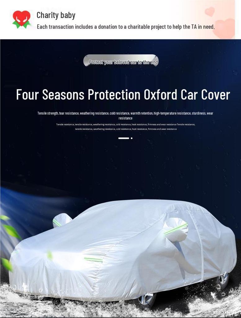 Universal Car Cover for Volkswagen: Fits Lavida, Bora, Sagitar, Magotan, Passat, Tiguan L, Tayron - Made with Oxford Anti-Dust Material