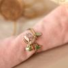 Sweet Romantic Enamel Pink Rose Flower Engagement Rings for Women Retro Exquisite Adjustable Jewelry Gifts To Girlfriend